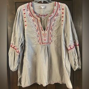 Johnny Was Embroidered Tunic Sz XL